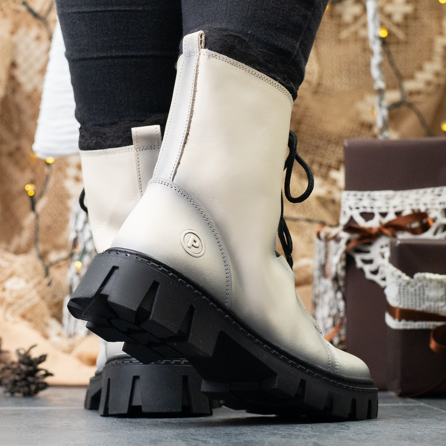 Children Boots PONKI JULIET BEIGE №31-36