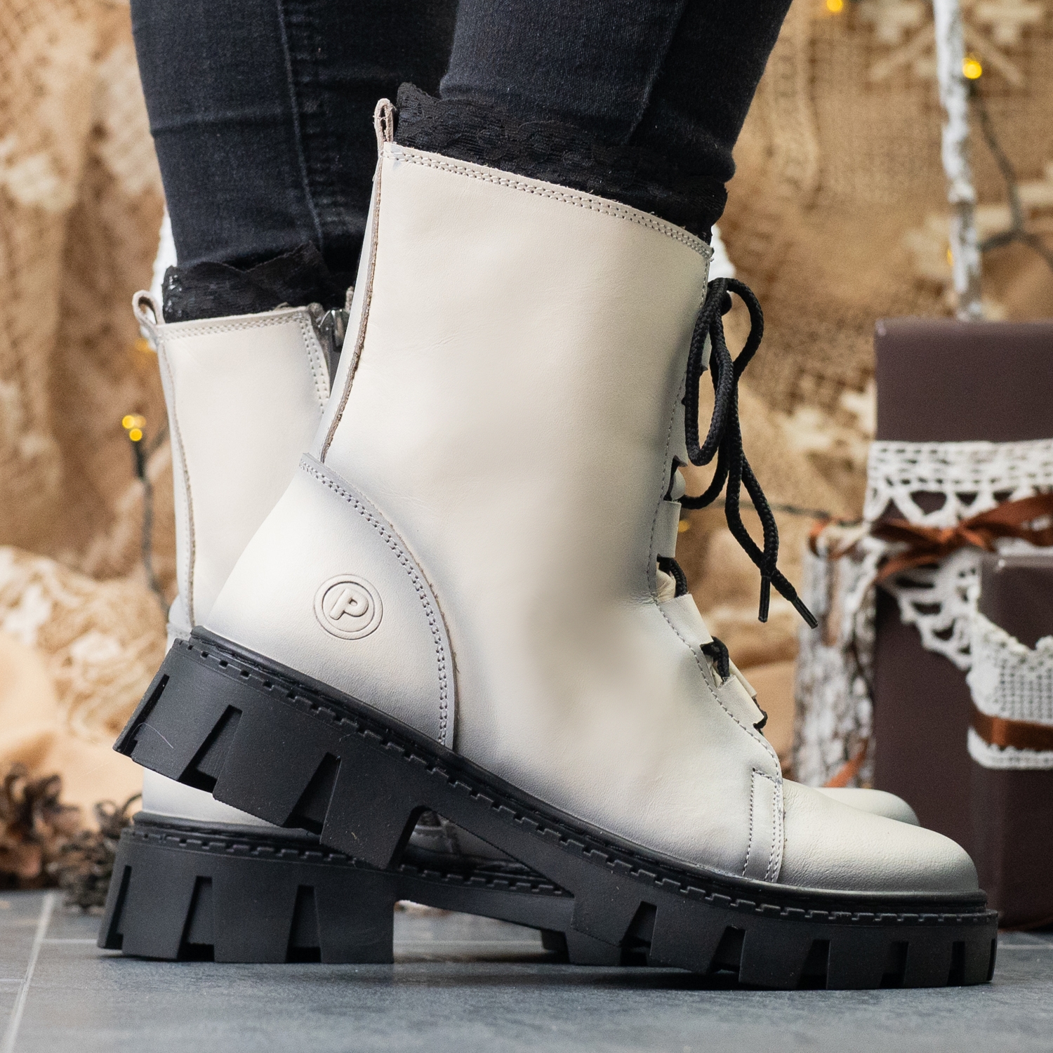 Children Boots PONKI JULIET BEIGE №31-36