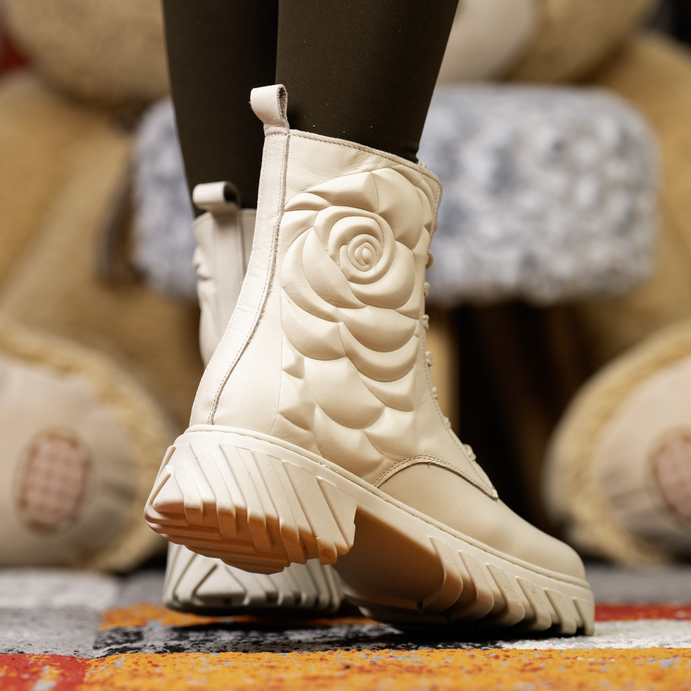 Children Boots PONKI ROSES Beige №31-36
