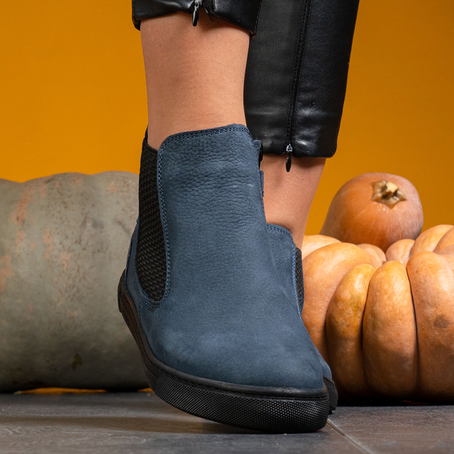 Children's autumn boots PONKI CHESTER JEANSBLUE №26-30