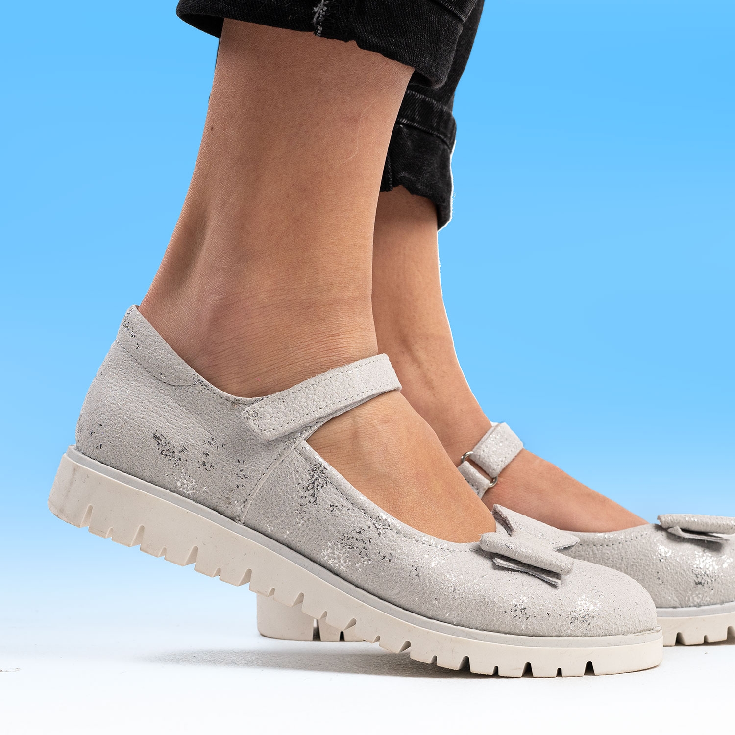 Children's ballerinas PONKI BELEZZA SILVER №31-36