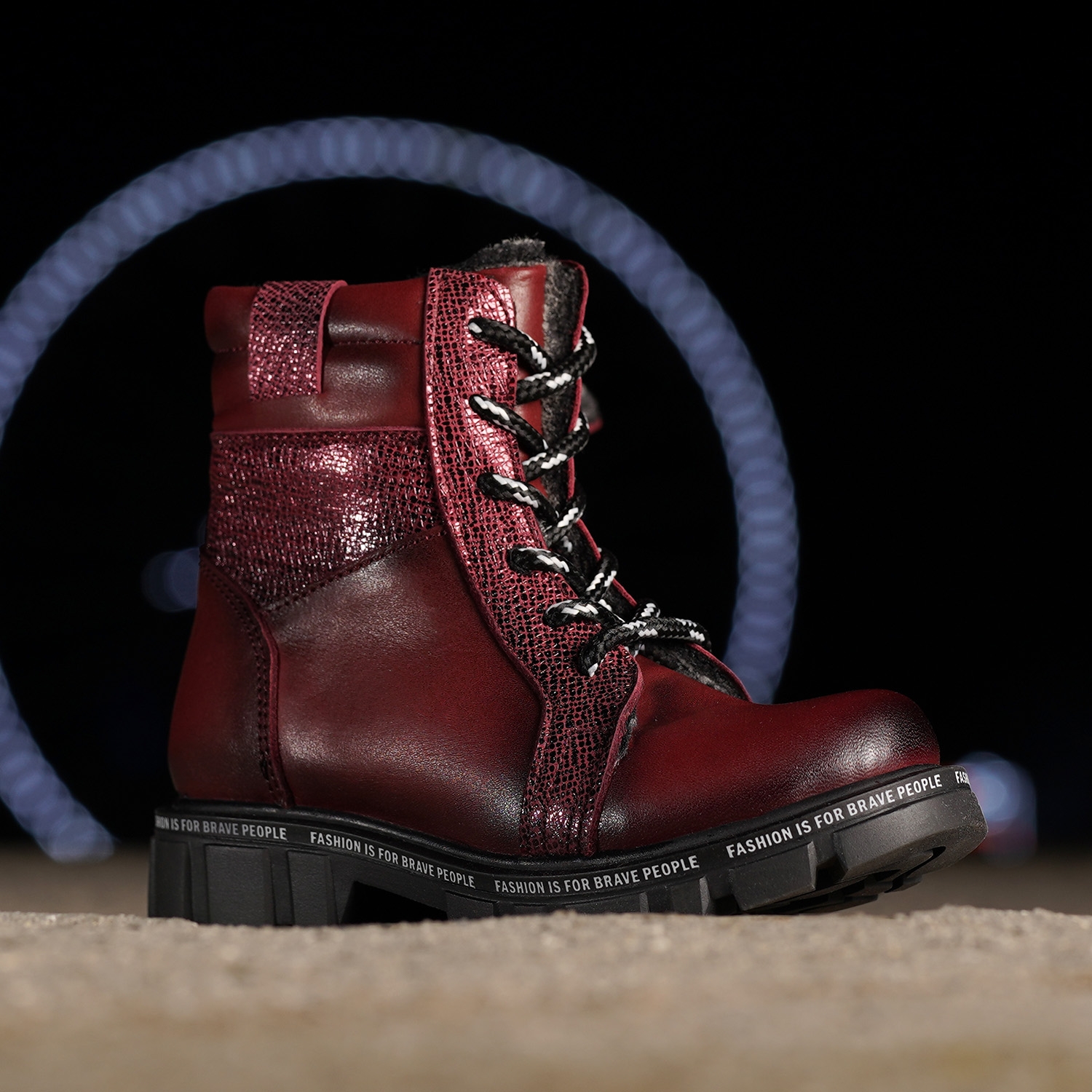 Children's boots PONKI FASHION BRAVE BURGUNDY №26-30 , №31-36