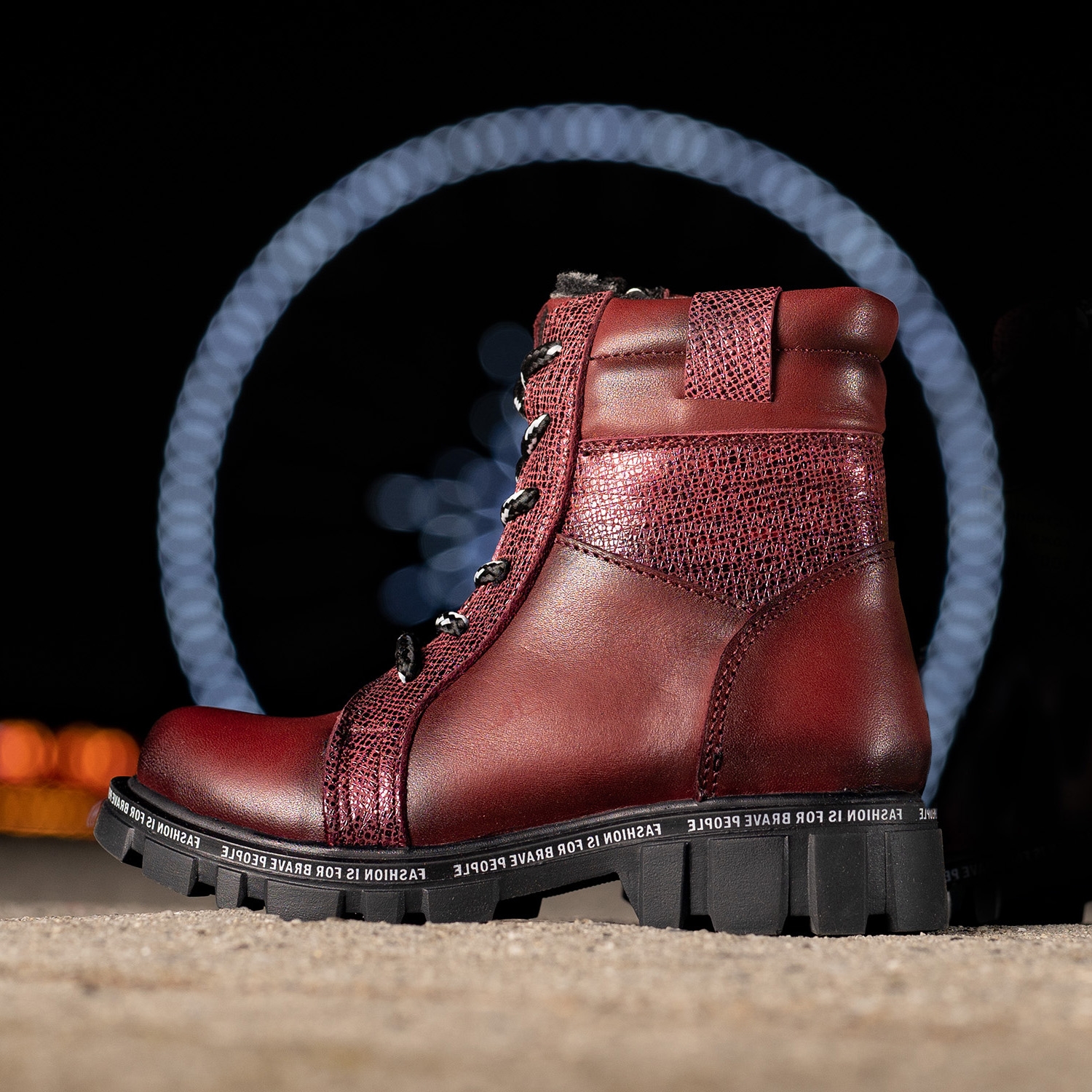 Children's boots PONKI FASHION BRAVE BURGUNDY №26-30 , №31-36