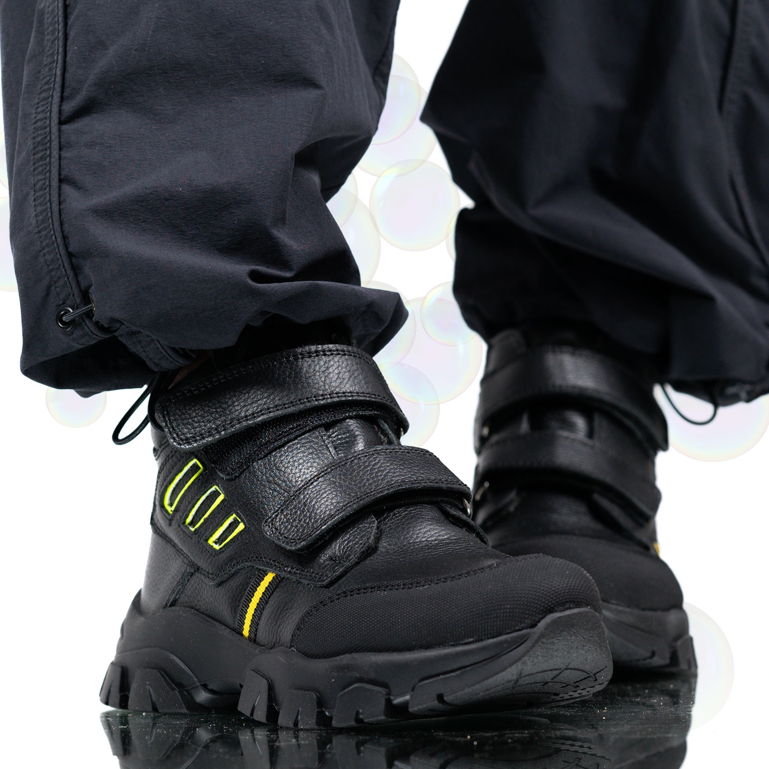 Children's boots PONKI Kyosuke Black 31-36