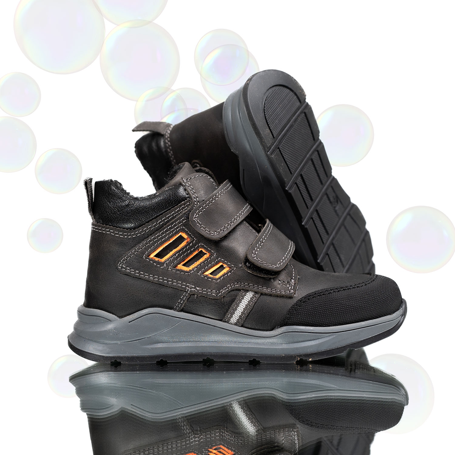 Children's boots PONKI Kyosuke Grey 21-25