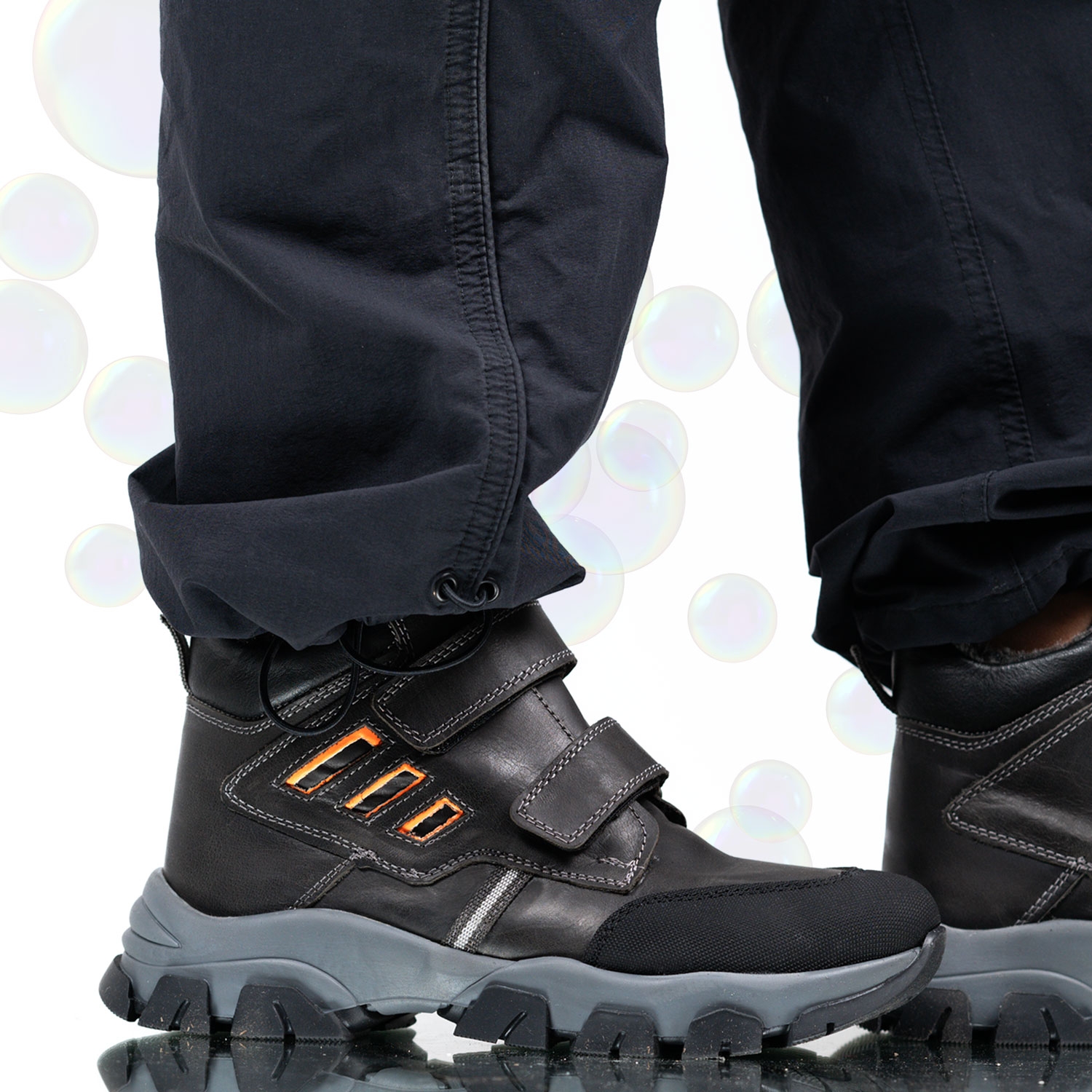 Children's boots PONKI Kyosuke Grey 31-36