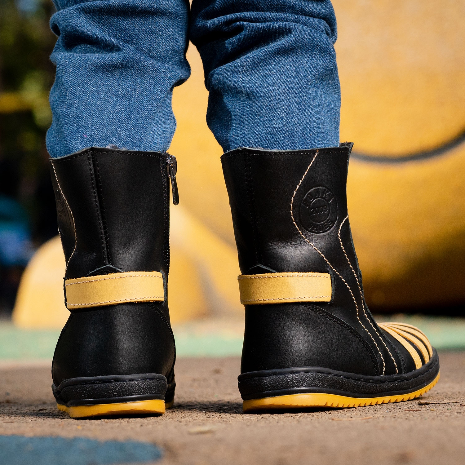 Children's boots PONKI LINES BLACK №26-30