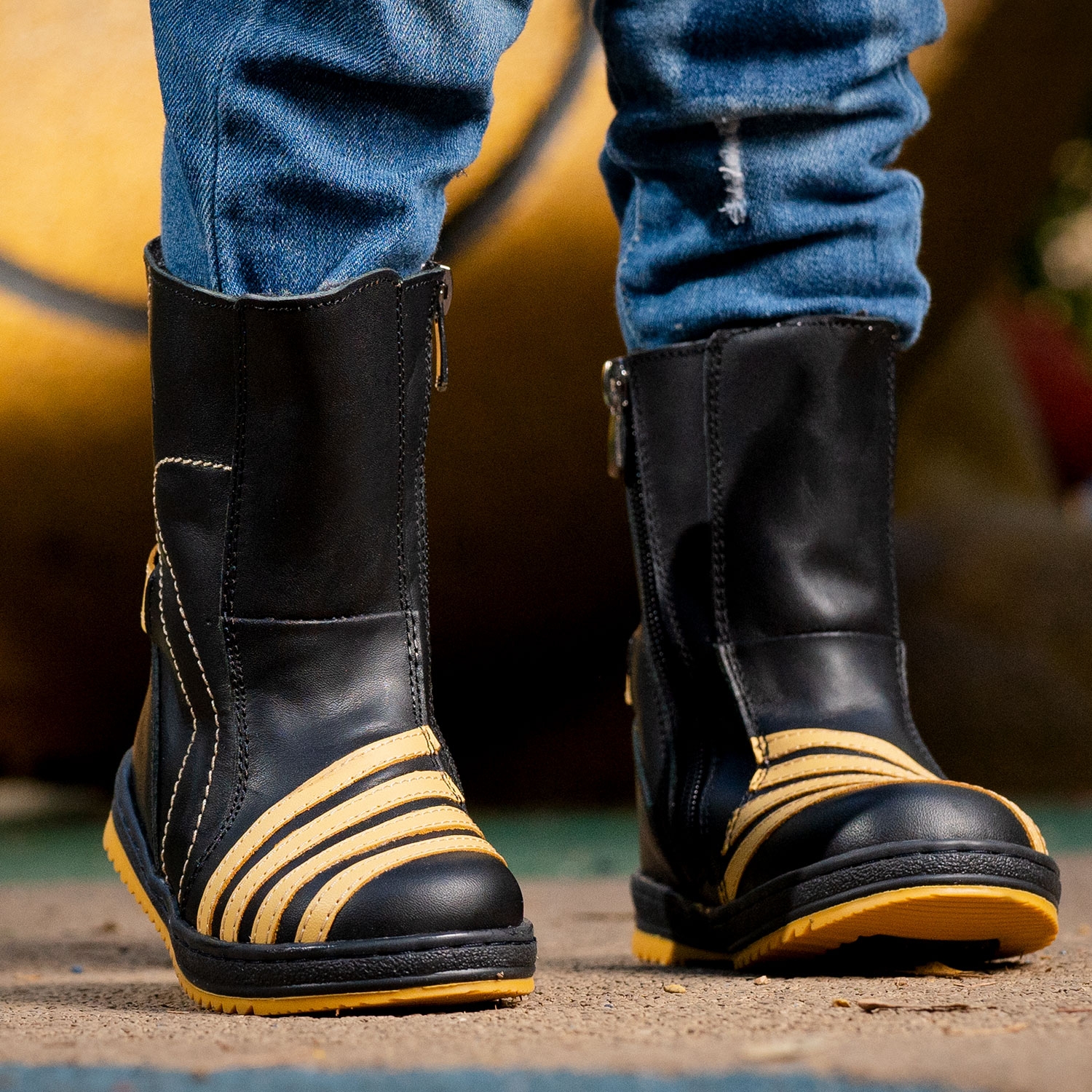 Children's boots PONKI LINES BLACK №26-30