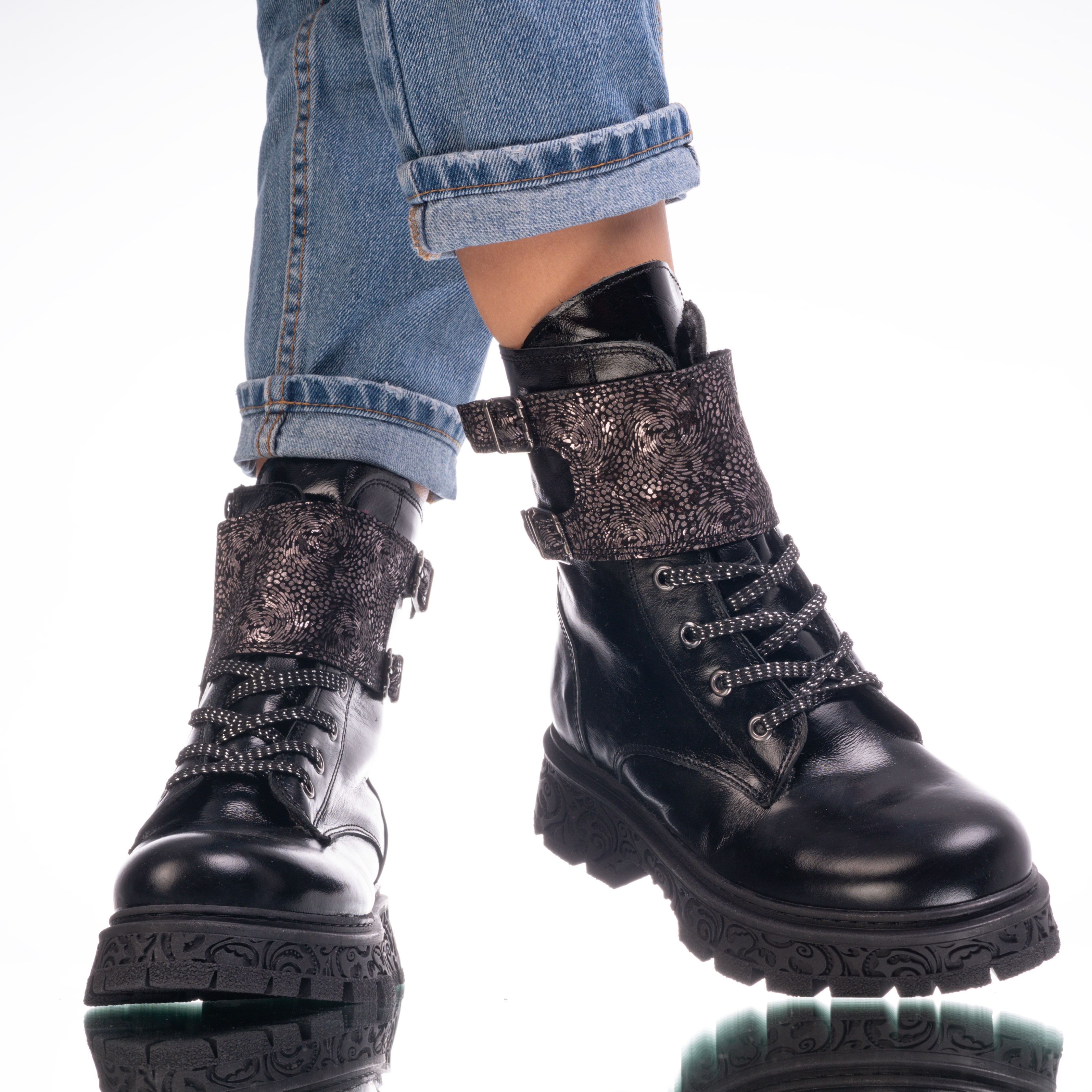 Children's Boots PONKI Malia Black-Sim №27-31