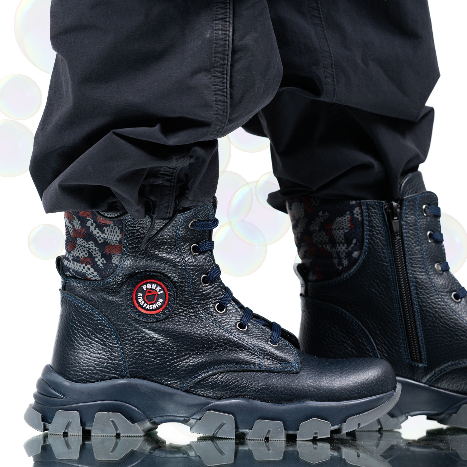 Children's boots PONKI Samurai Darkblue №31-36