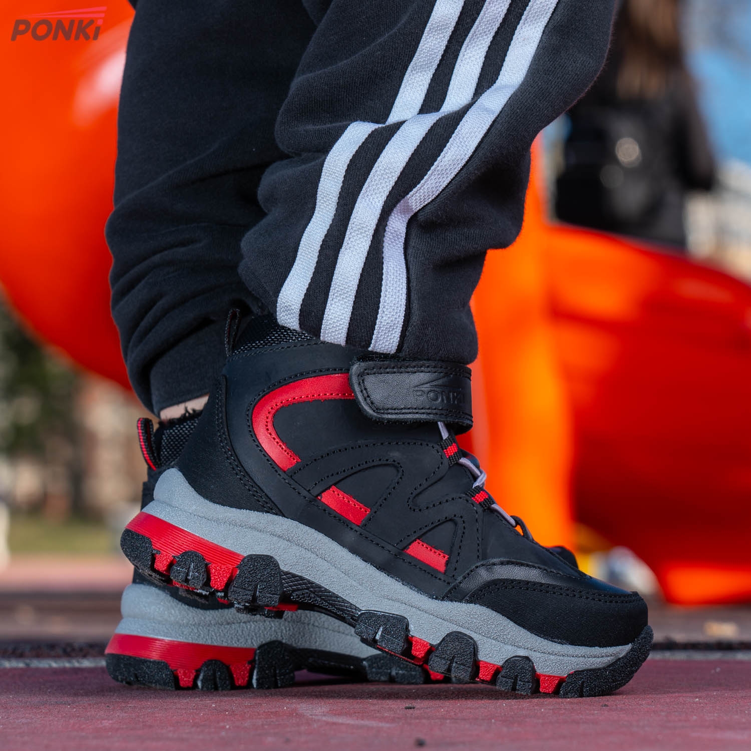 Children's boots PONKI THUNDRA BLACK №26-30