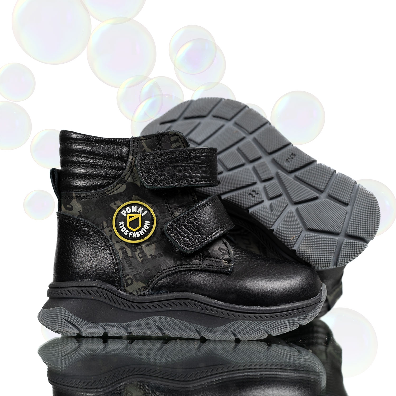 Children's boots PONKI Warrior Black 21-25
