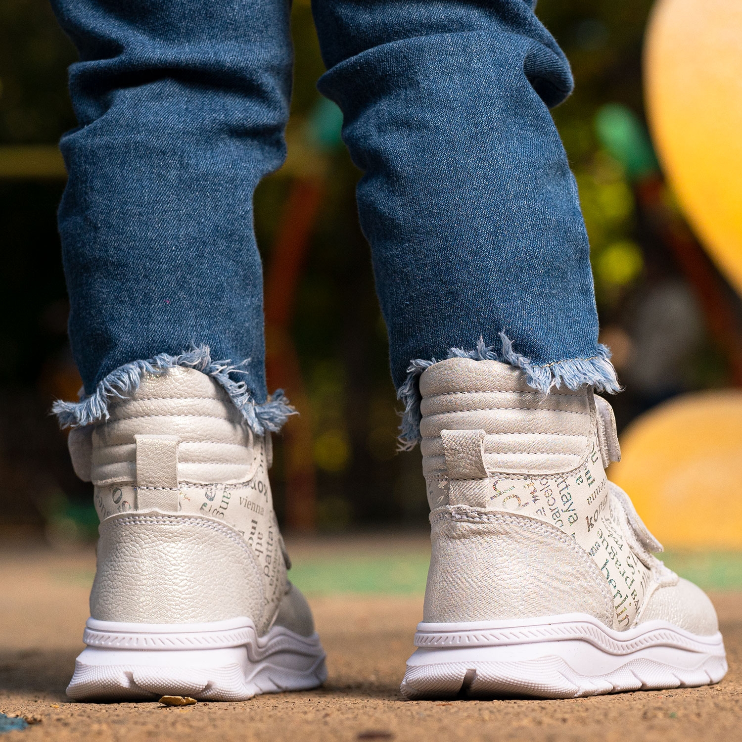 Children's boots PONKI Warrior WHITE 21-25