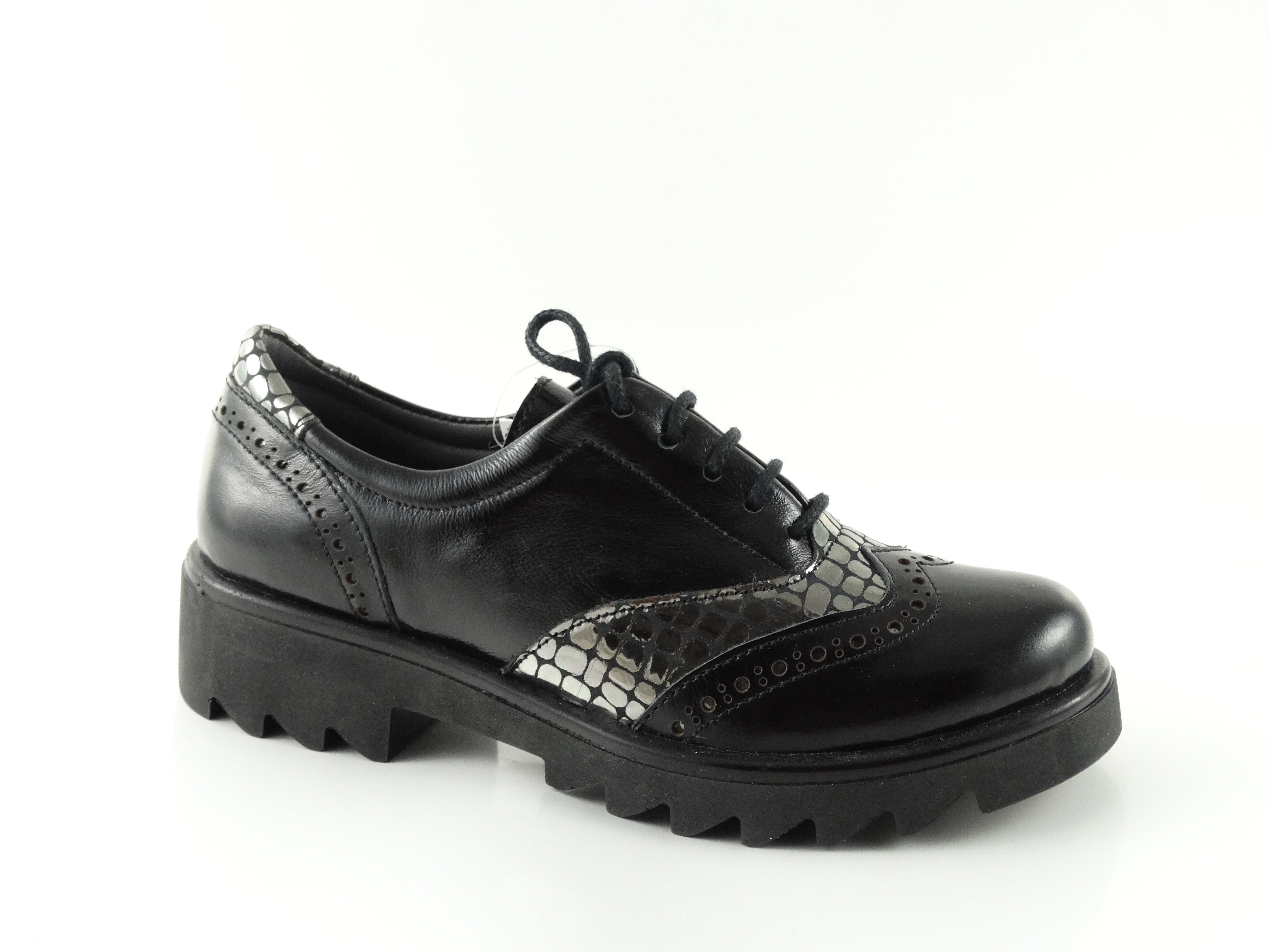 Children's formal shoes PONKI Oxford RK Black-Crocco №31-36