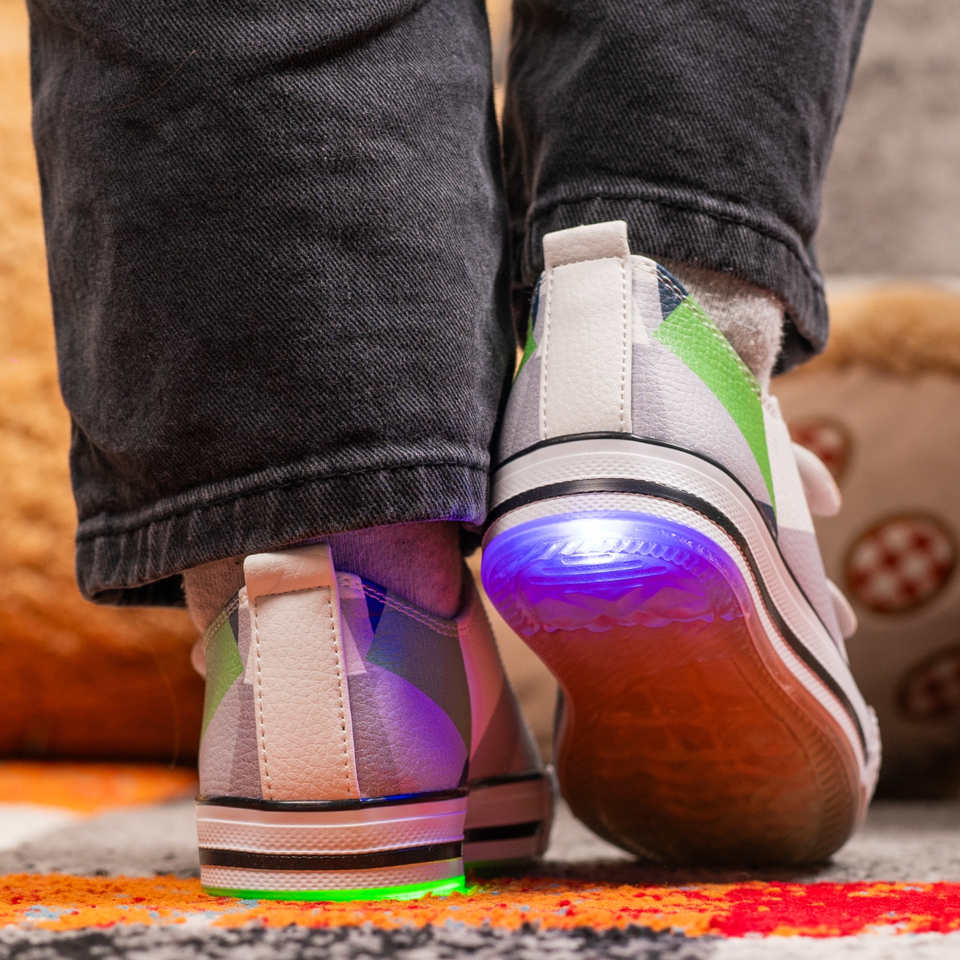 Children's luminous sneakers PONKI Larnet Darkblue №26-30