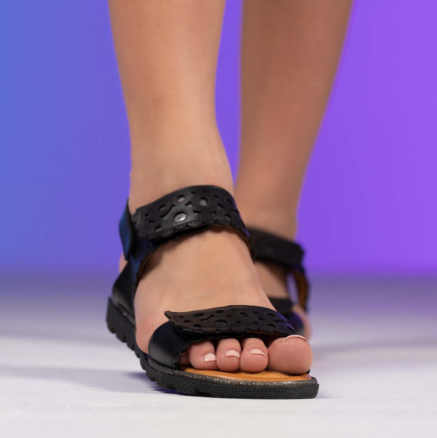 Children's sandals PONKI ELEMENTO BLACK №31-36