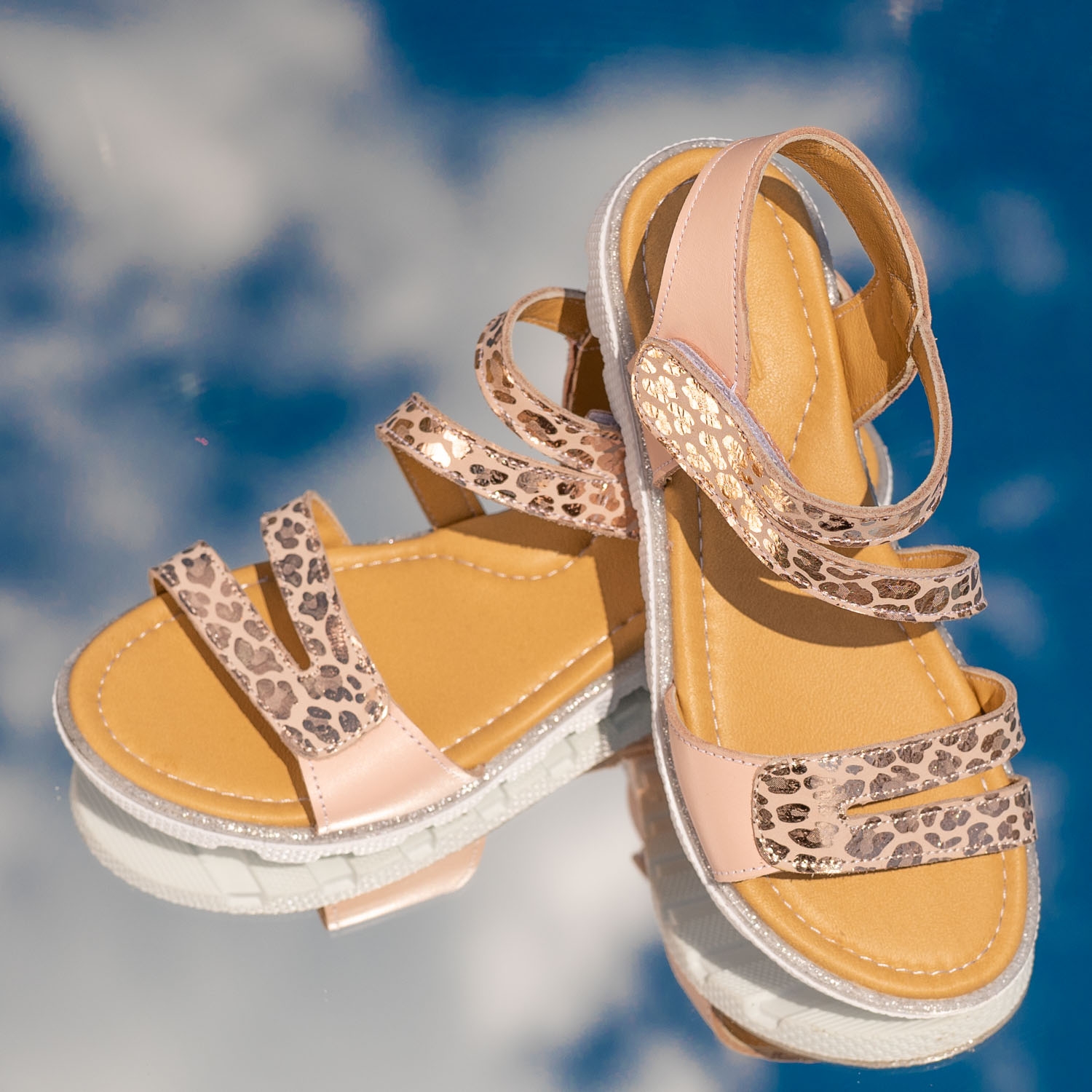Children's sandals PONKI Marella Powder #26-30