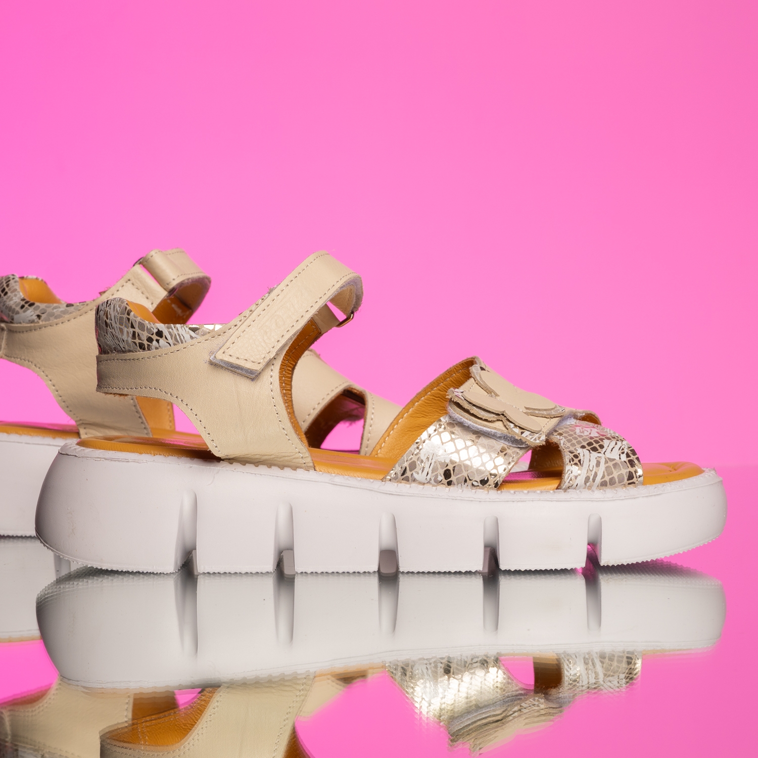 Children's Sandals PONKI Mariposa Beige №31-36