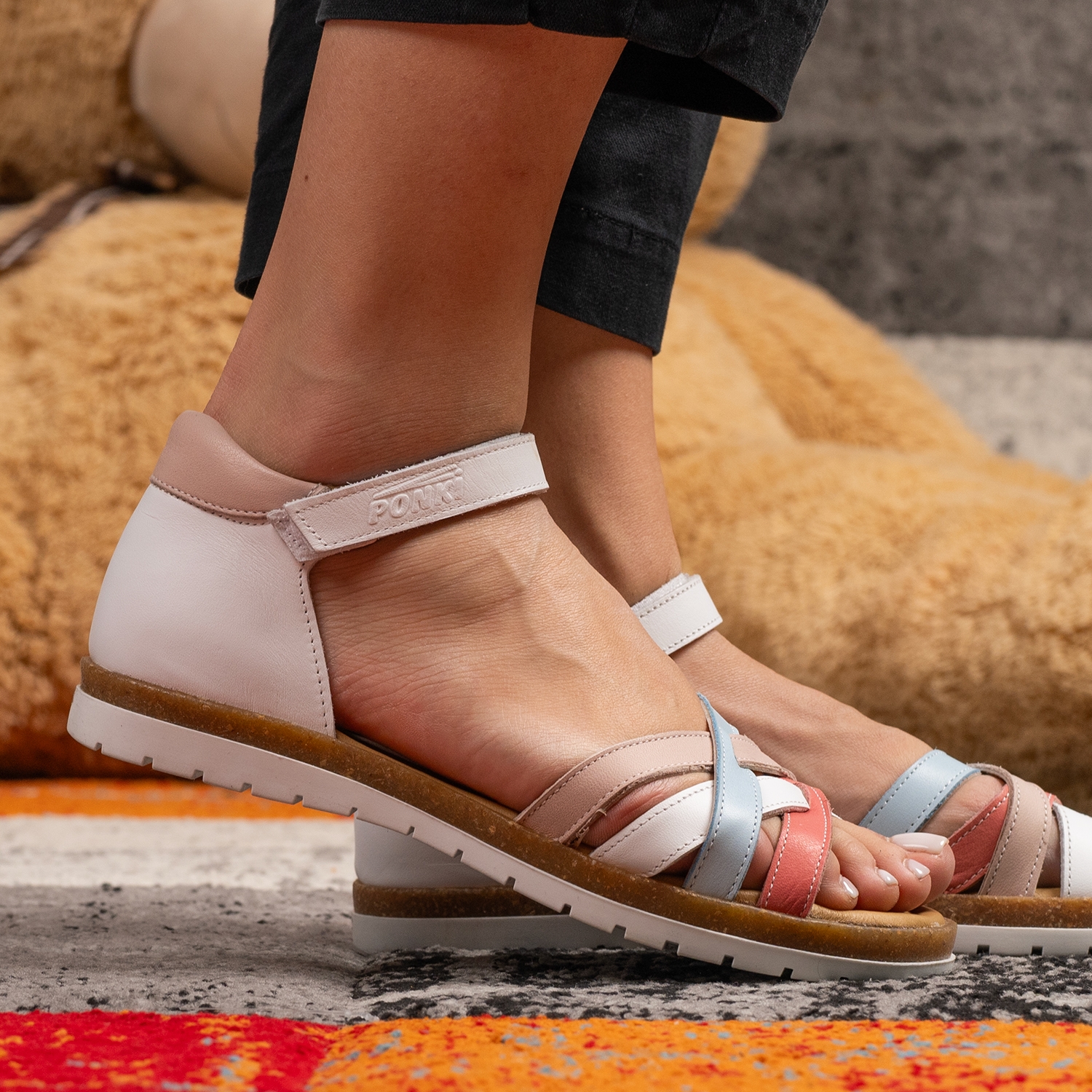 Children's sandals PONKI Pelana RAINBOW  №31-36