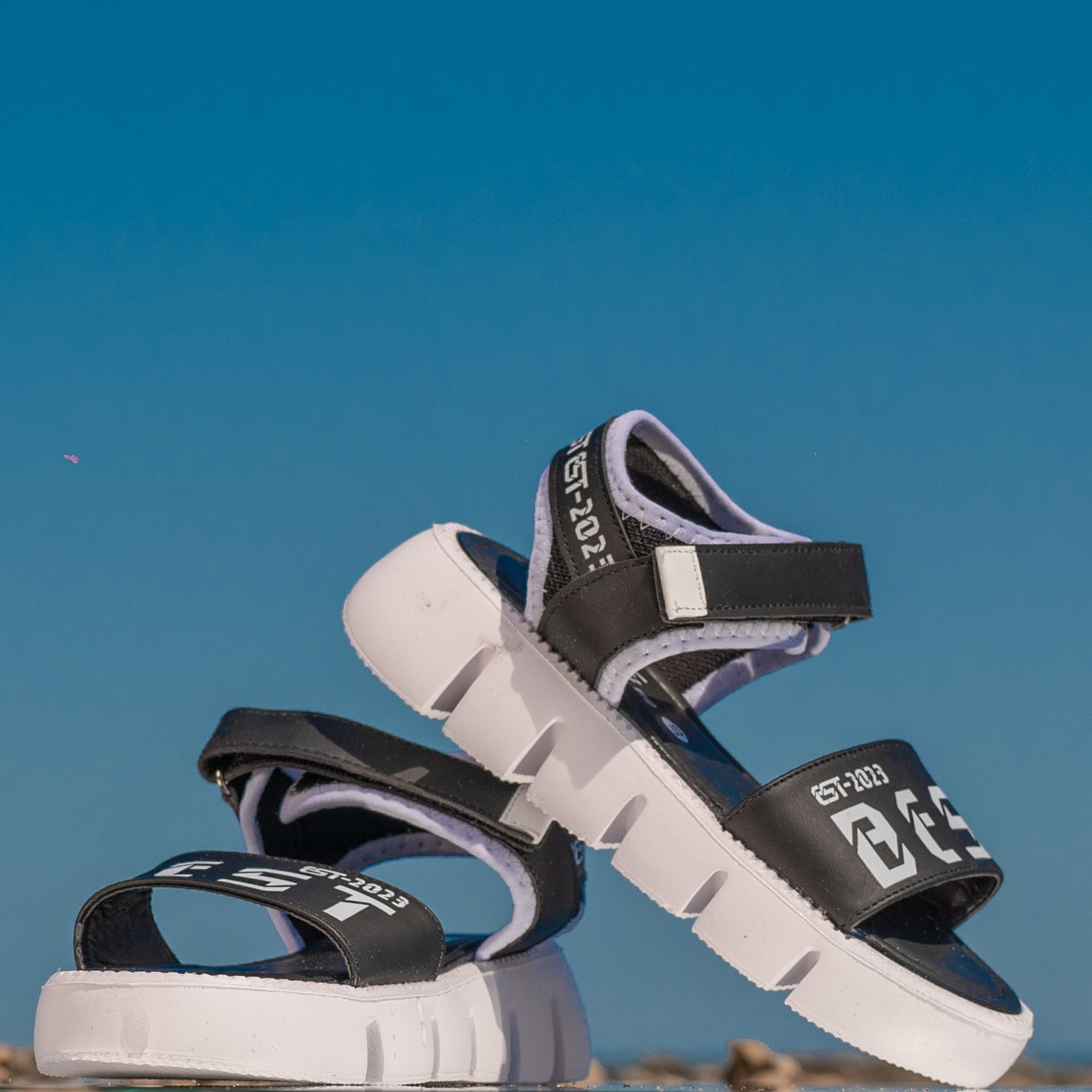 Children's sandals PONKI Suzume Black #31-36