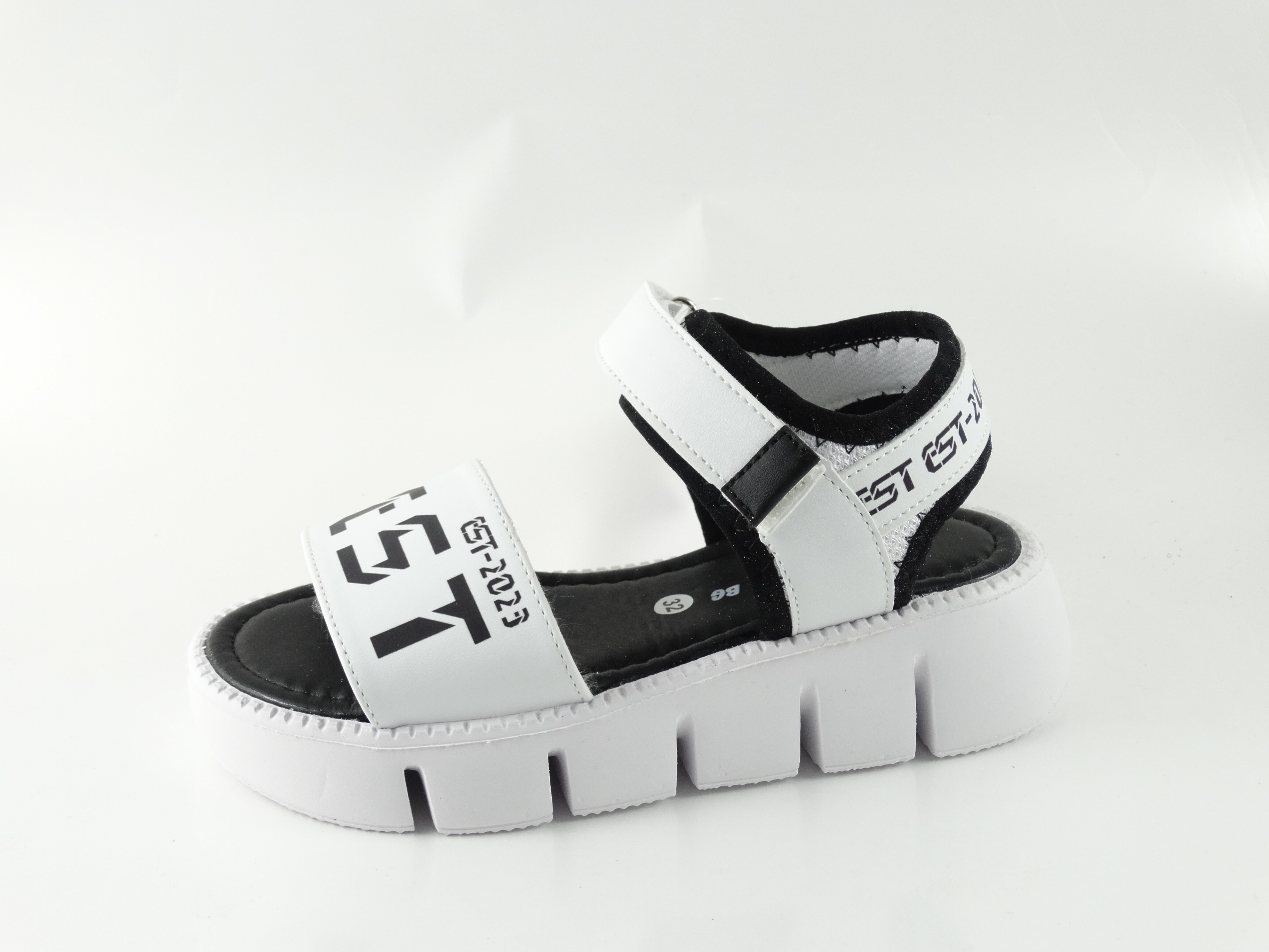 Children's sandals PONKI Suzume White-Black #31-36
