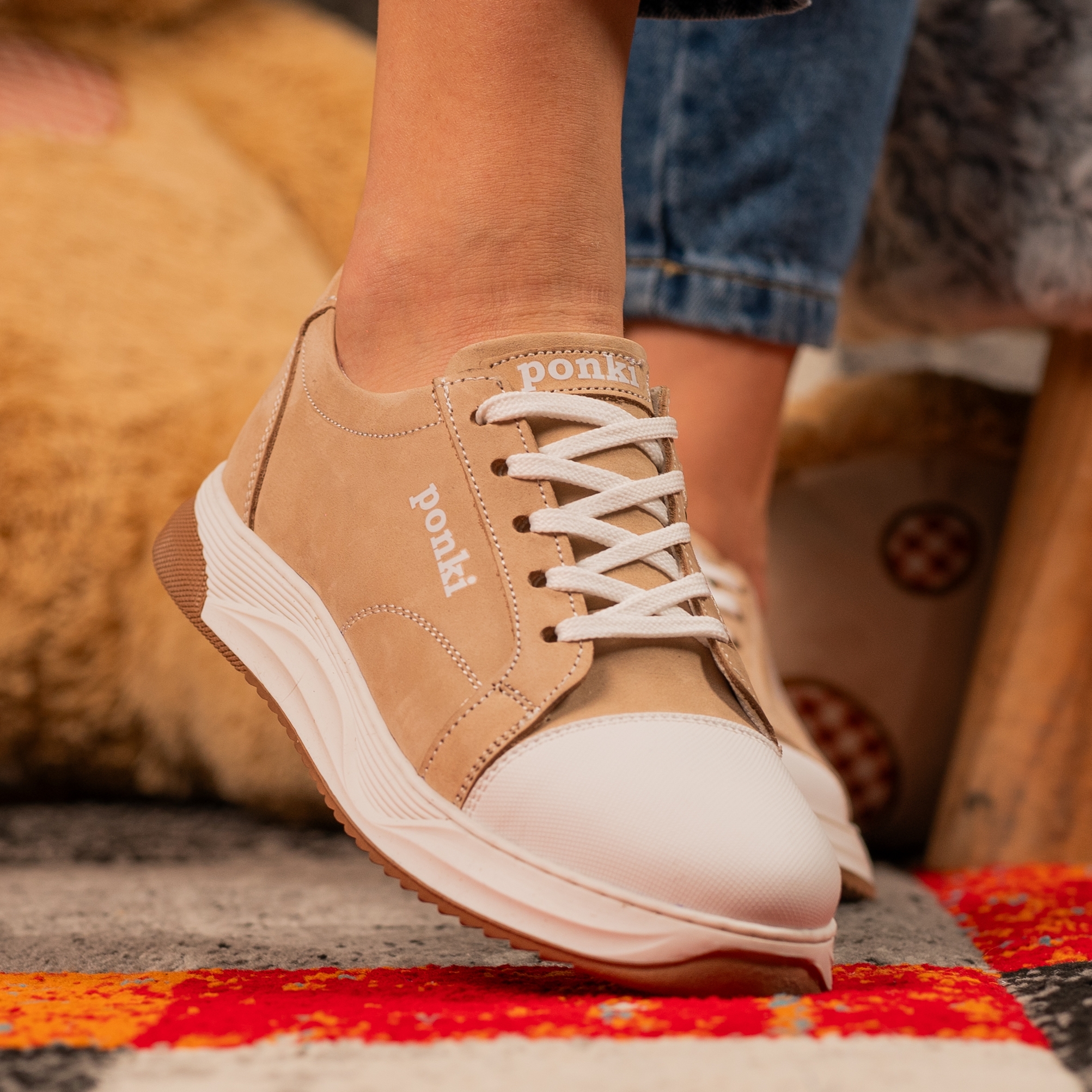Children's sneakers PONKI Freelan Beige №31-36
