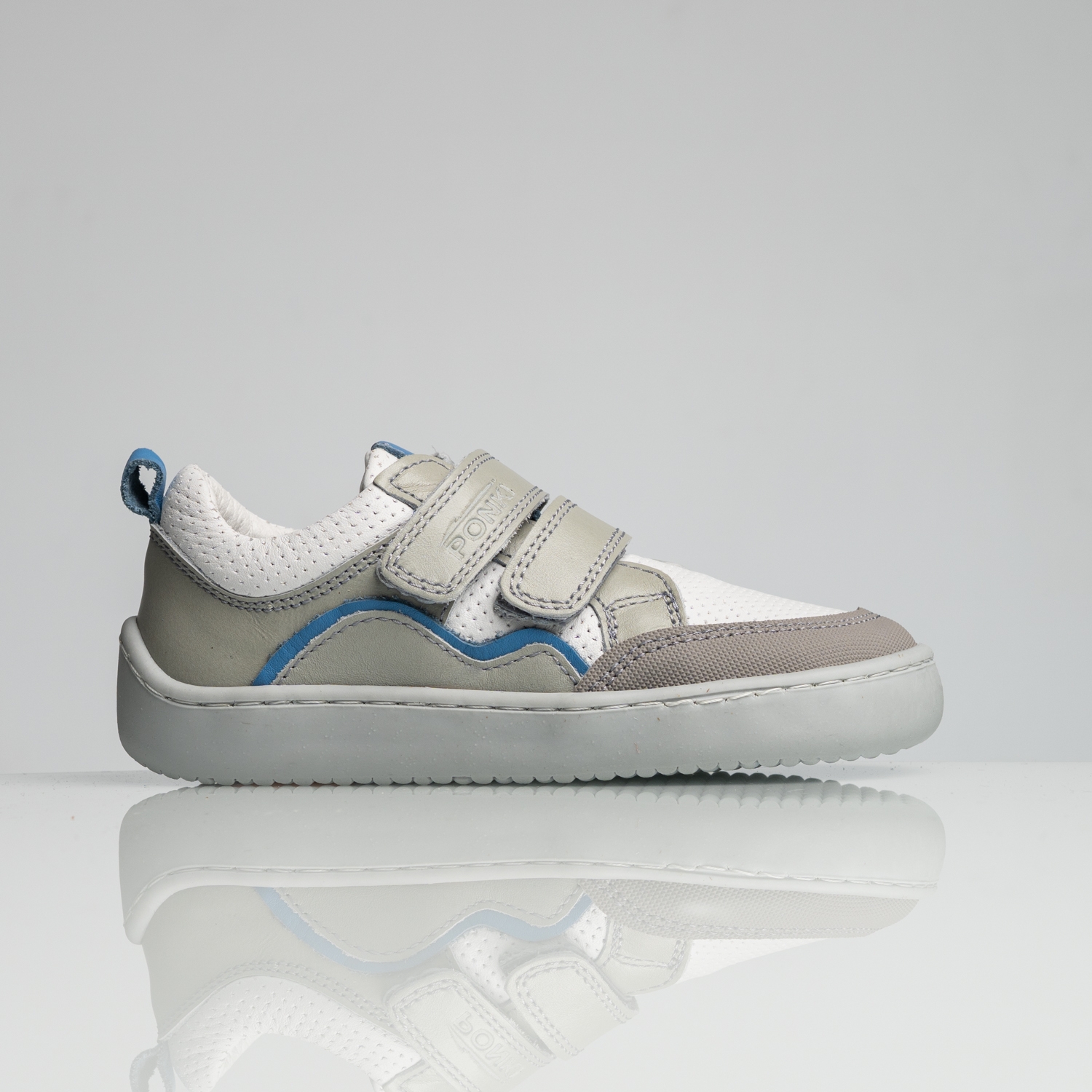 Childrens' Barefoot Shoes PONKI Barefoot WAVES Grey №31-36