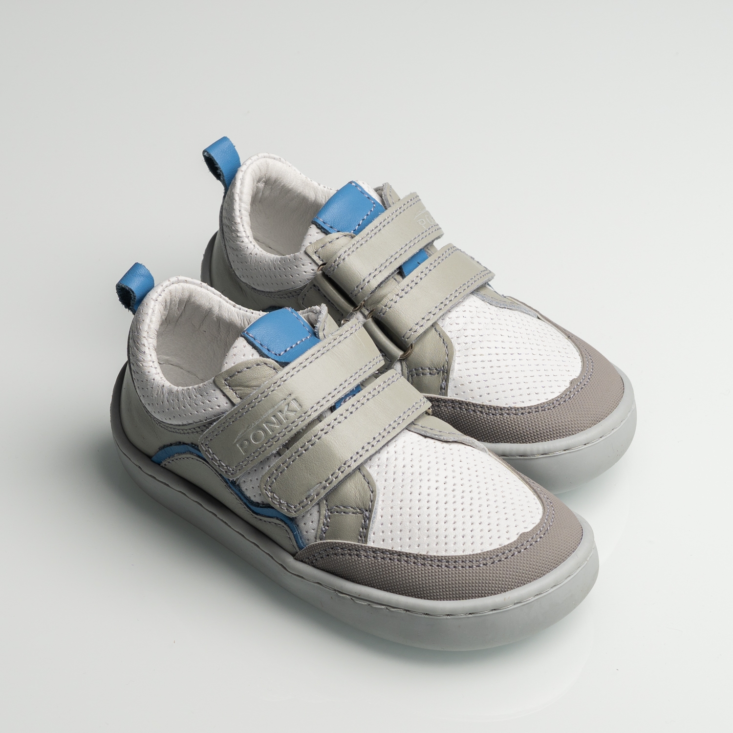 Childrens' Barefoot Shoes PONKI Barefoot WAVES Grey №31-36