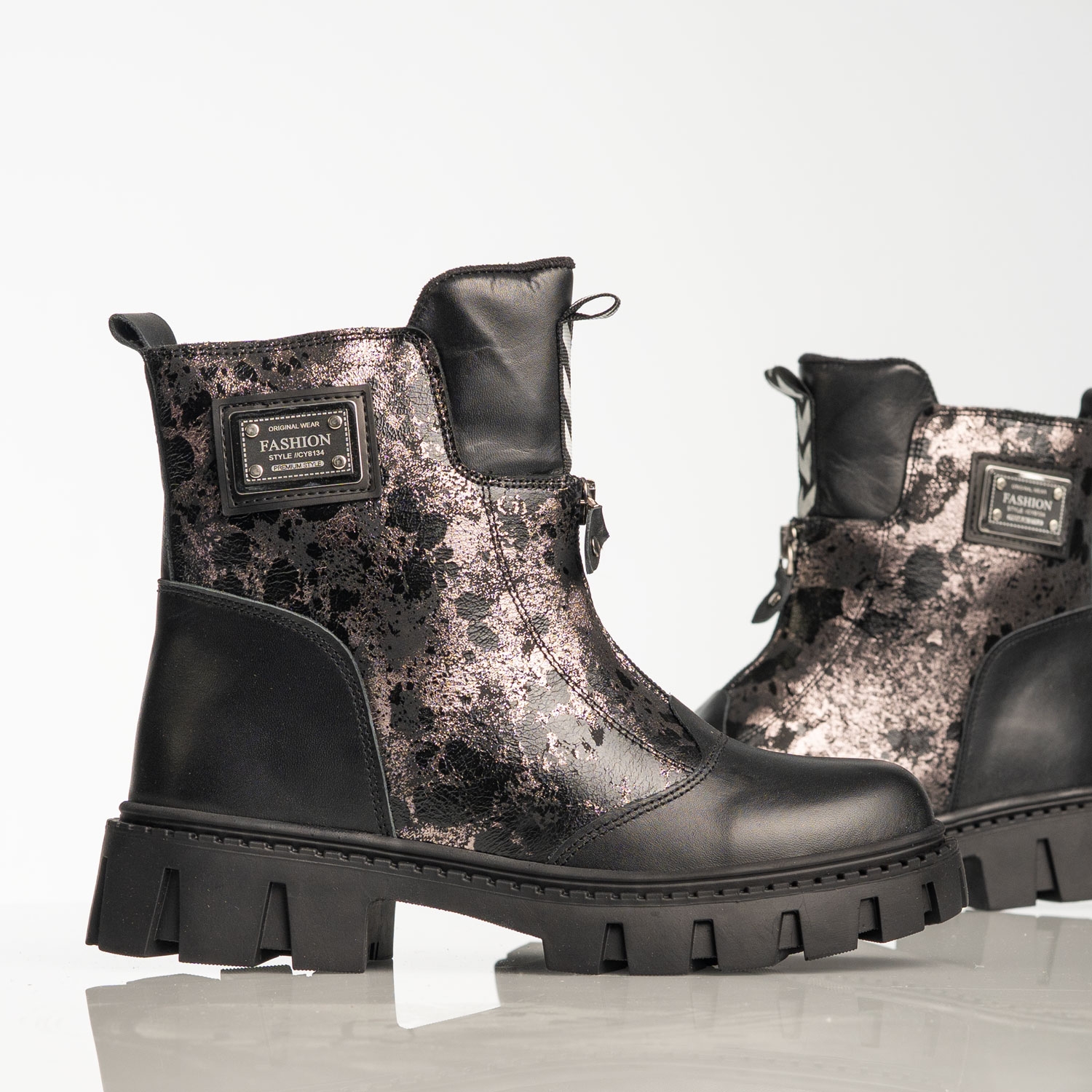 Cizme pentru copii PONKI Foundaun Black №31–36