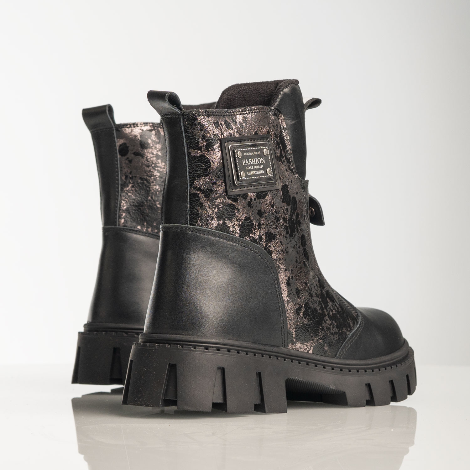 Cizme pentru copii PONKI Foundaun Black №31–36