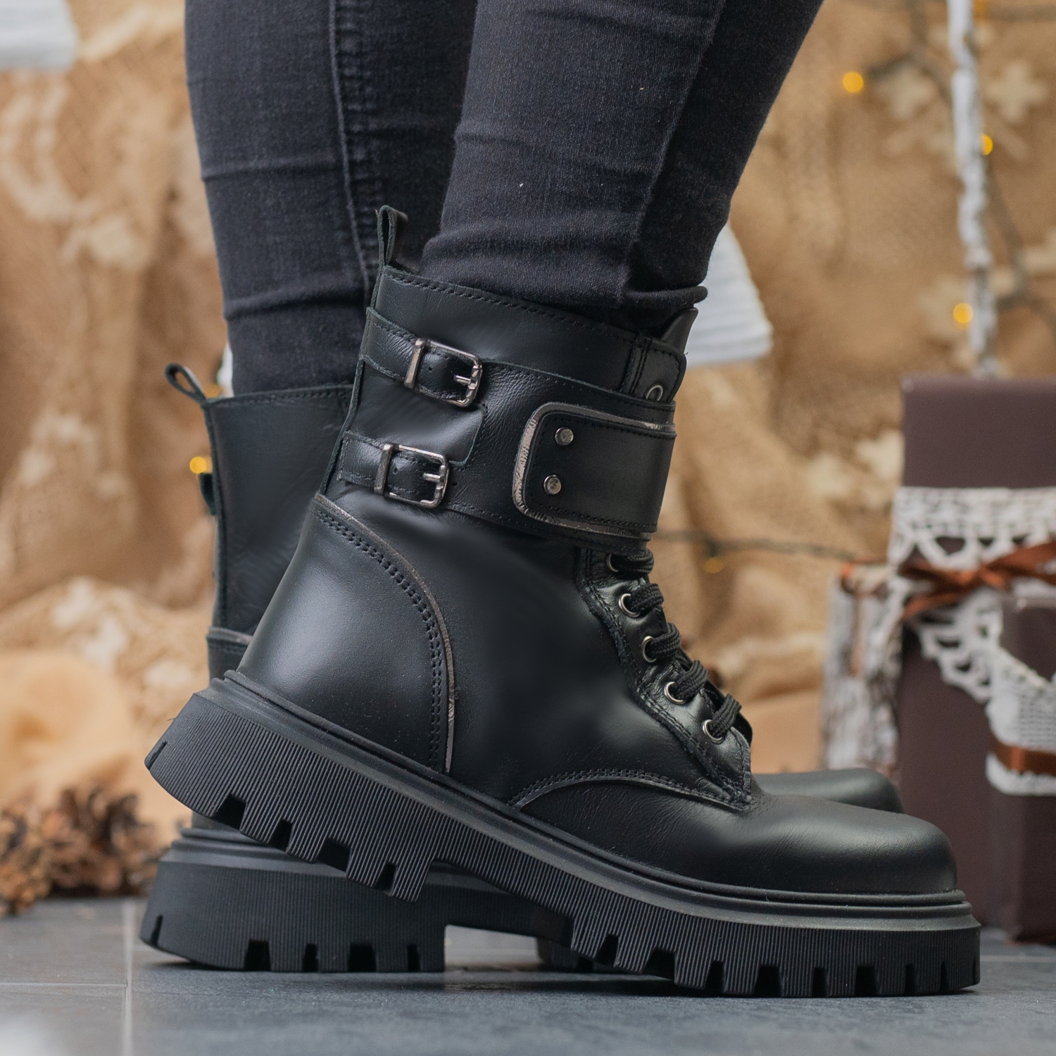 Детски ботуши PONKI Yoriko Black №26-30