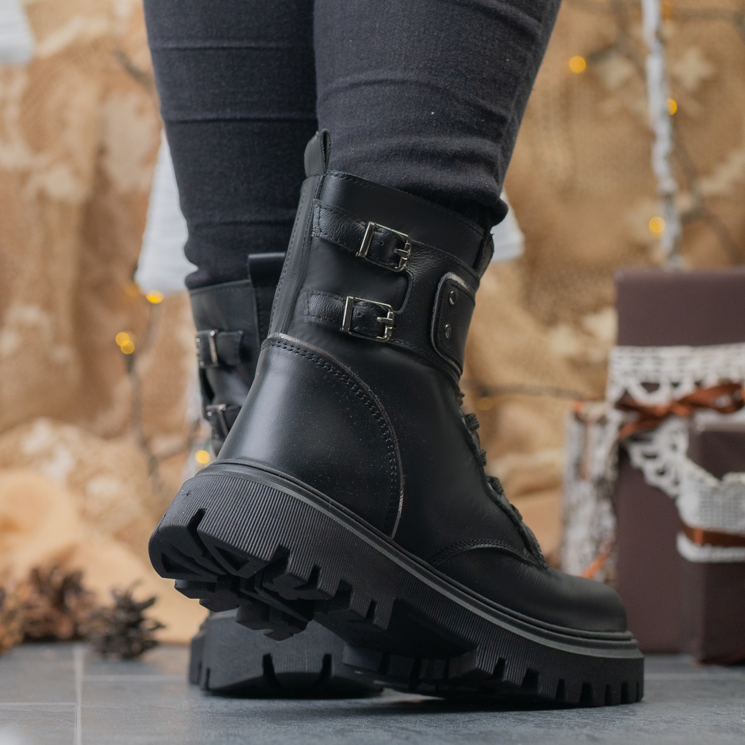 Детски ботуши PONKI Yoriko Black №26-30