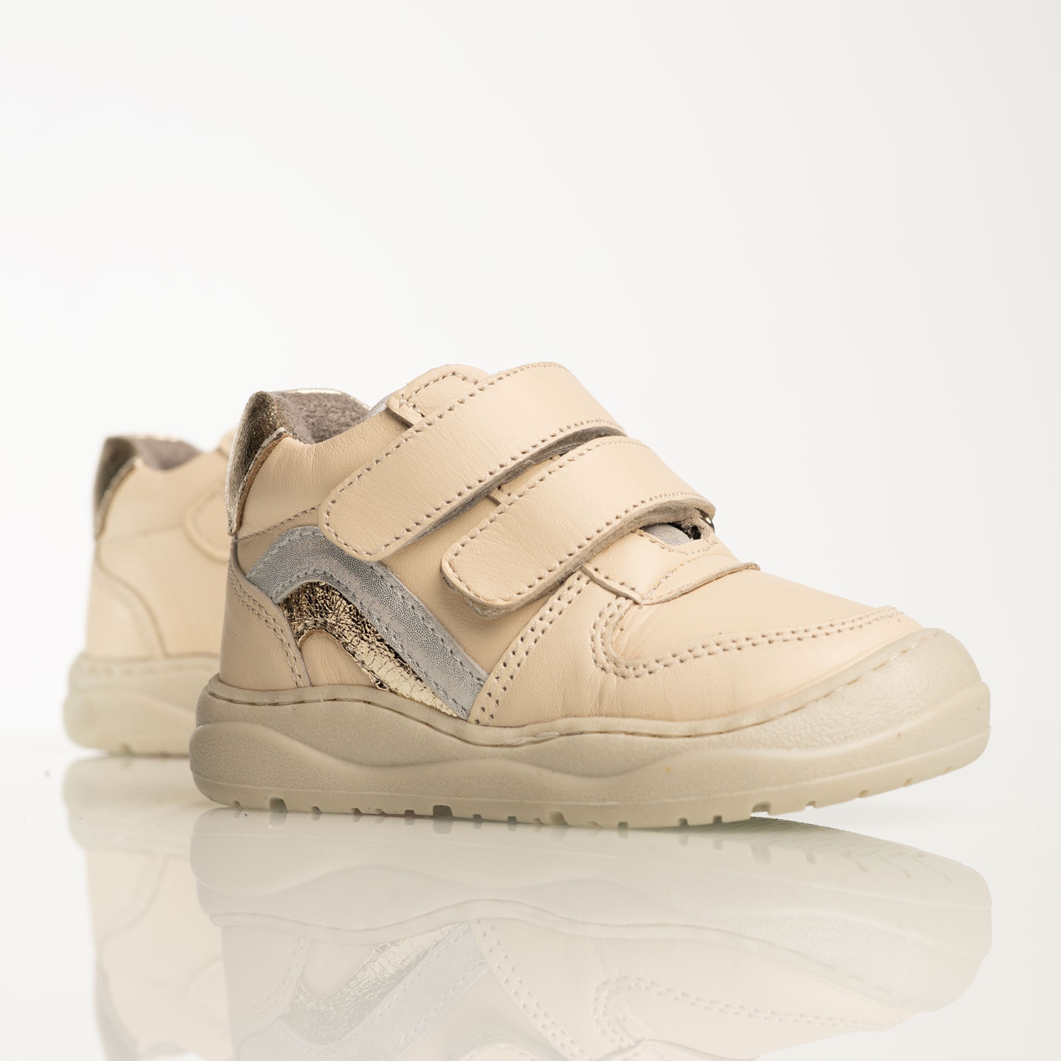 Ghete Barefoot pentru bebeluși PONKI BAREFOOT Spectrum Beige №19–22