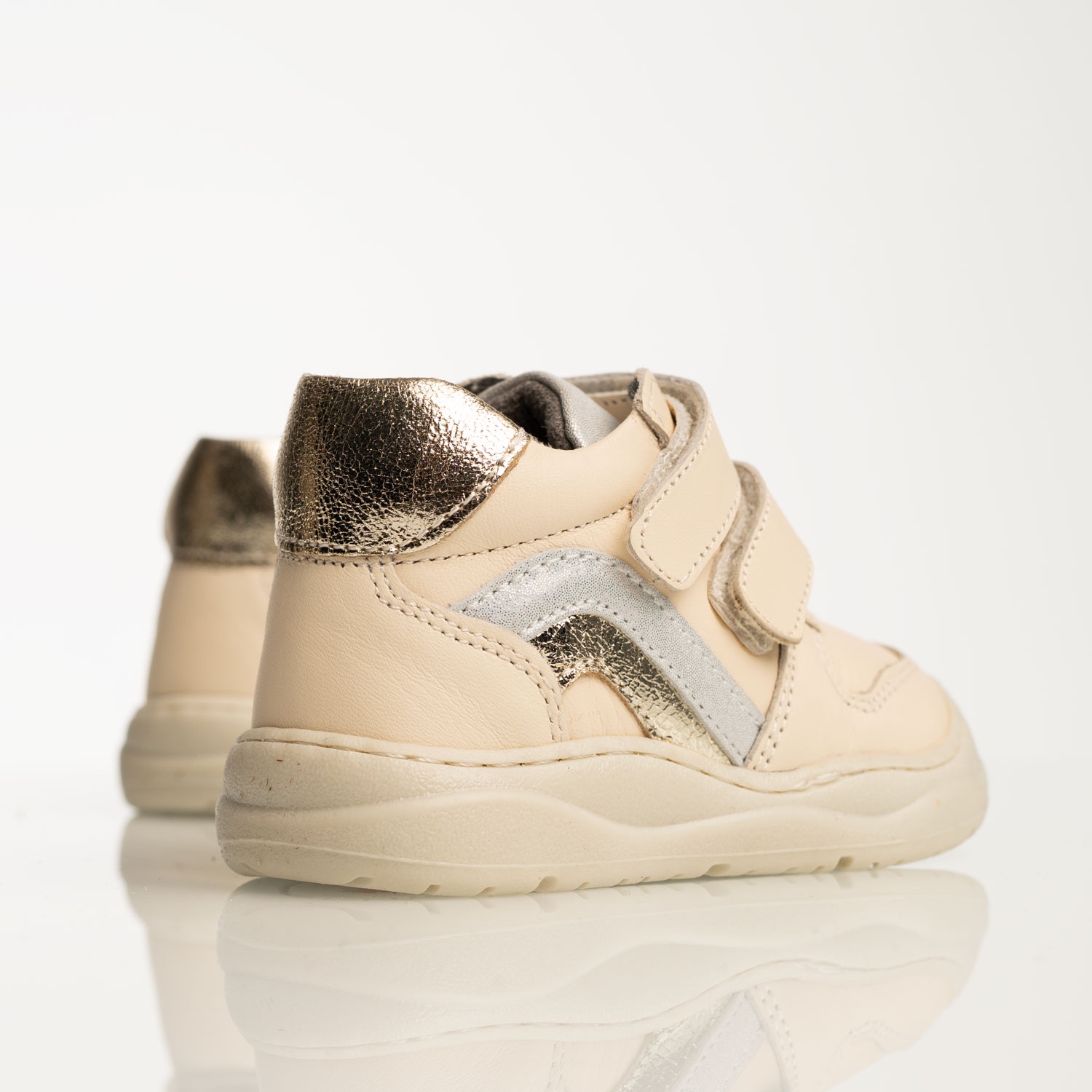Ghete Barefoot pentru bebeluși PONKI BAREFOOT Spectrum Beige №19–22