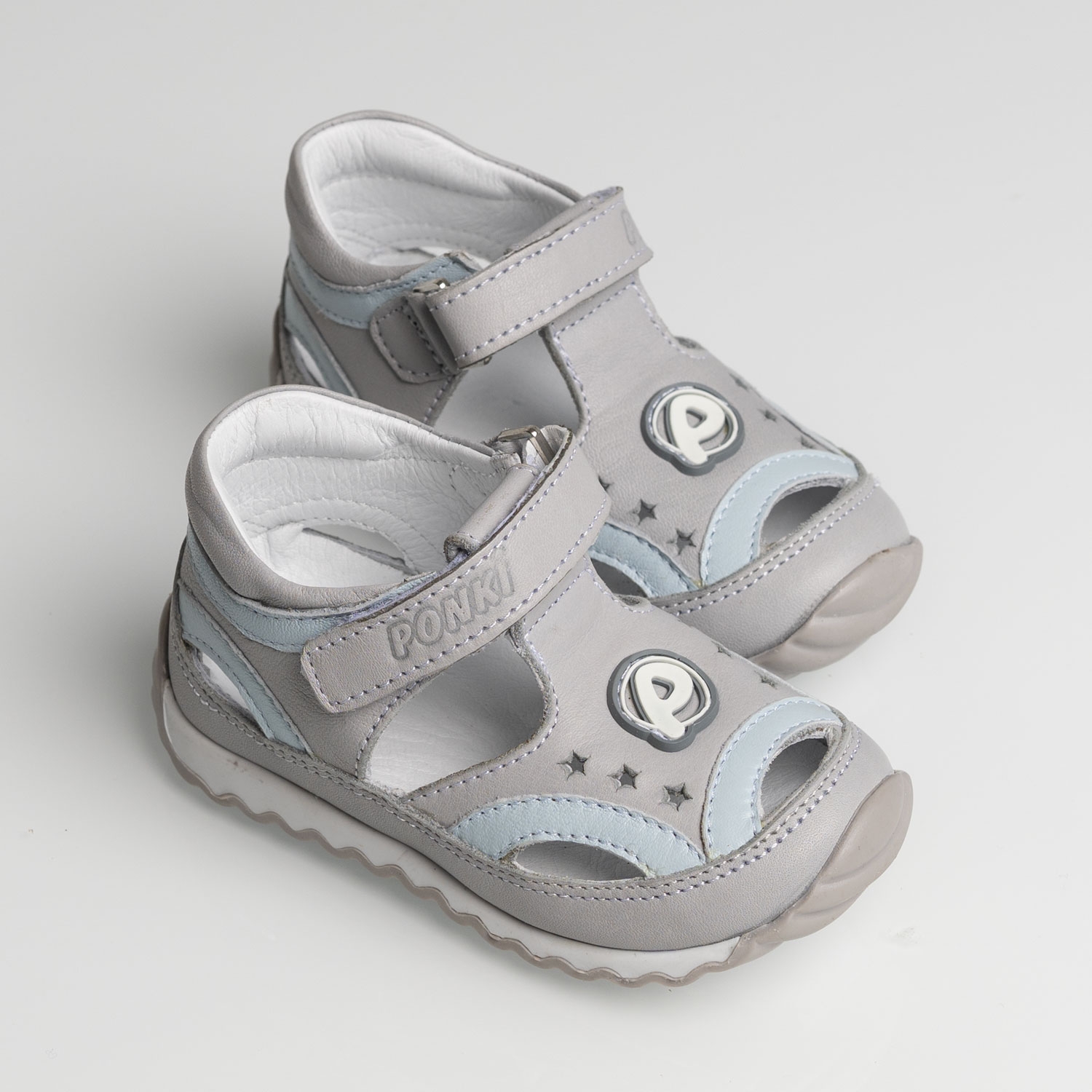 PONKI Rozalina Grey Baby Sandals №21-25