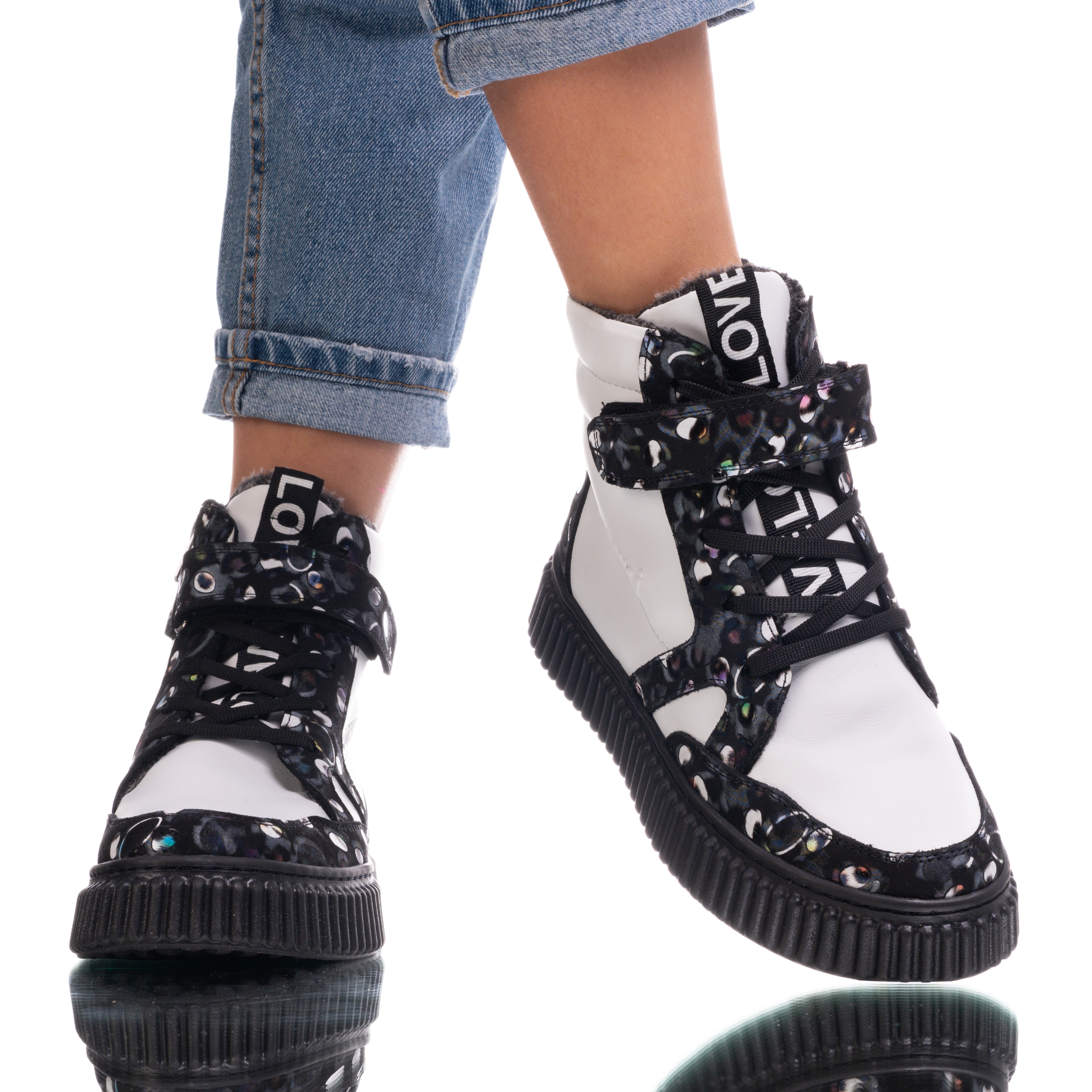 Women's boots PONKI Nami White №36-39